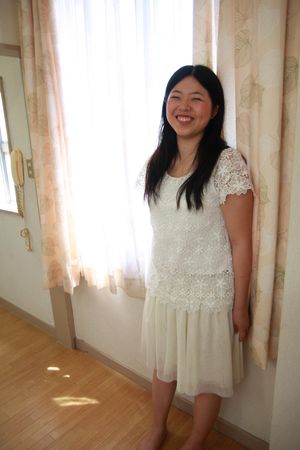 Cute Japanese Teen In White Summer Dress - Photo 65