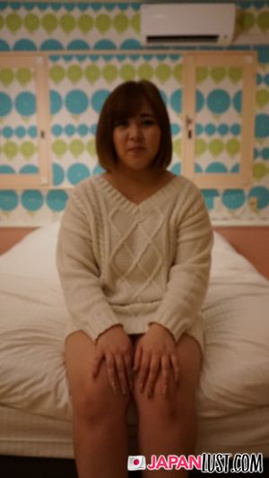 Chubby Japanese Teen Bred In Her Hairy Pussy POV - Photo 1