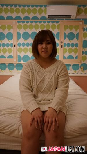 Chubby Japanese Teen Bred In Her Hairy Pussy POV - Photo 2