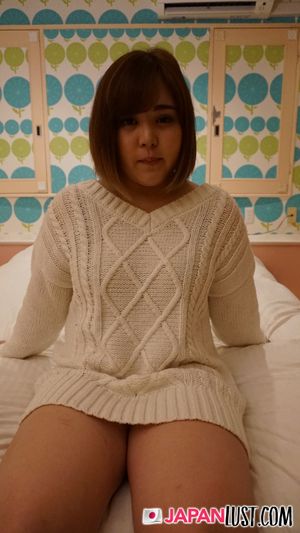 Chubby Japanese Teen Bred In Her Hairy Pussy POV - Photo 21