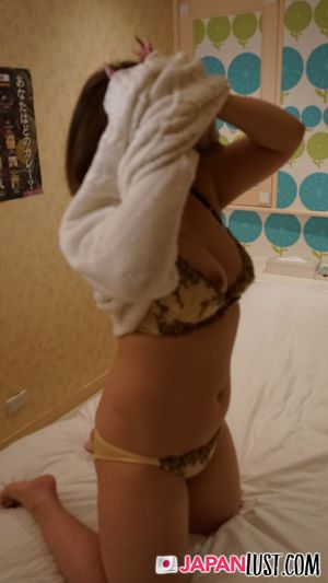 Chubby Japanese Teen Bred In Her Hairy Pussy POV - Photo 83