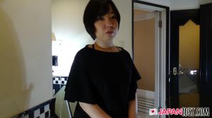 Chubby Japanese Teen Gets Hairy Pussy Creampie - Photo 53