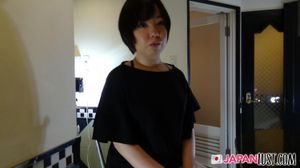 Chubby Japanese Teen Gets Hairy Pussy Creampie - Photo 54