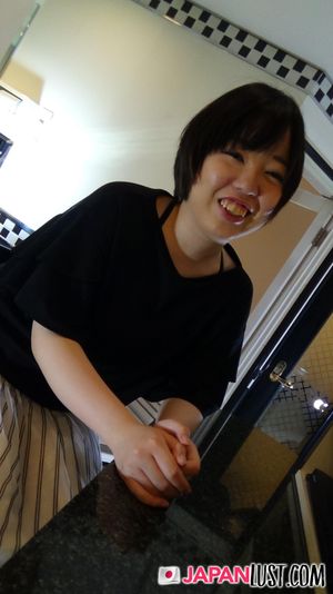 Chubby Japanese Teen Gets Hairy Pussy Creampie - Photo 75