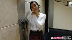 Skinny Japanese Teen Stripped Down For POV Sex - Photo 23