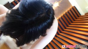 Japanese Amateur Gets POV Creampie In Big Hairy Pussy - Photo 557