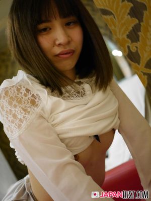 Petite Shy Japanese Teen Spreads For A Hot POV Cumload - Photo 253