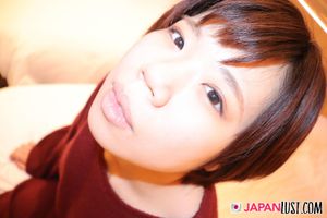 Cute Japanese Teen Enjoys POV Sex and Creampie - Photo 315