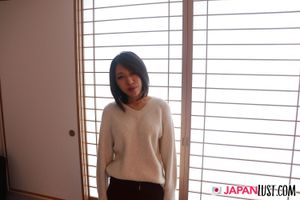 Slim Curvy Japanese Teen Satisfied and Filled With Cumload - Photo 13