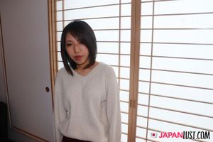 Slim Curvy Japanese Teen Satisfied and Filled With Cumload - Photo 14