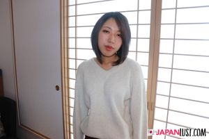 Slim Curvy Japanese Teen Satisfied and Filled With Cumload - Photo 15