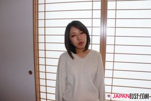 Slim Curvy Japanese Teen Satisfied and Filled With Cumload - Photo 18