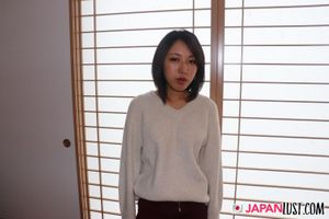 Slim Curvy Japanese Teen Satisfied and Filled With Cumload - Photo 19