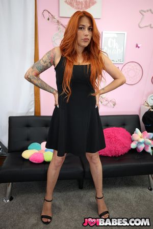 Tattooed redhead Evee Graves dominates you with dirty JOI talk, strips slowly, fingers herself, and cums like a slut. - Photo 4