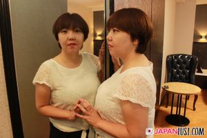 Asian MILF toys herself before aggressive anal sex with younger man - Photo 18