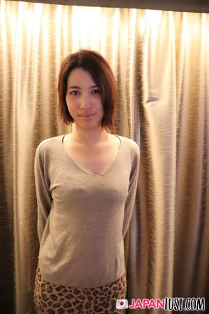 Reika Kagawa, cute short-haired brunette, moans as her hairy pussy and small tits get hard fucked - Photo 231