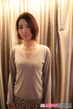 Reika Kagawa, cute short-haired brunette, moans as her hairy pussy and small tits get hard fucked - Photo 237