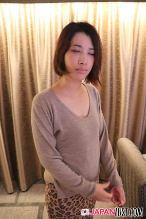 Reika Kagawa, cute short-haired brunette, moans as her hairy pussy and small tits get hard fucked - Photo 245