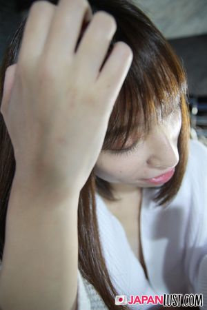 Shy brunette Kaori Aono strips, spreads, masturbates, sucks, and gets fucked hard - Photo 430