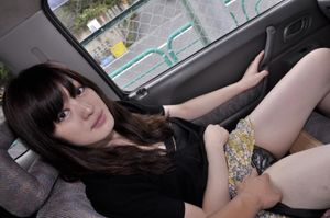 Pale Teen Gets Started In The Car - Photo 148
