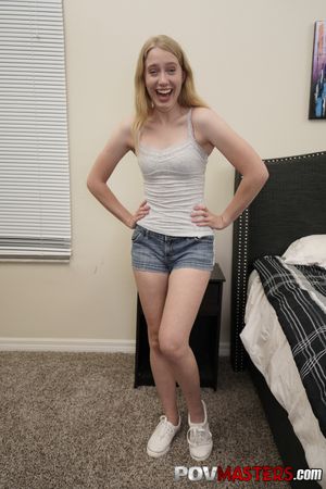 Skinny Blonde Teen Kallie Taylor Stretched By POV Sex - Photo 25