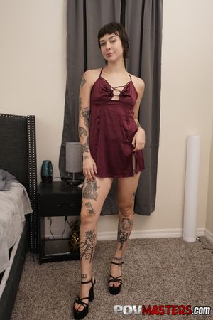 Tattooed Babe Nova Flame Multiple Orgasm POV Sex - Photo 22