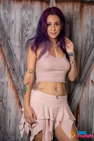 Ebony Trans Teen Aelin Blue Takes Pussy With Her Thick Cock - Photo 78