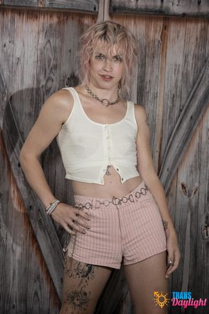 Gorgeous trans goddess invites a sweet girl for a wild night, fucking her shaved pussy raw and rough - Photo 3