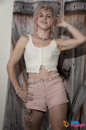 Gorgeous trans goddess invites a sweet girl for a wild night, fucking her shaved pussy raw and rough - Photo 6