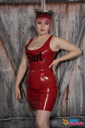 Blonde trans beauty brings her lover home, sucks her cock, then fucks her hard - Photo 100