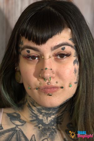 Inked shemale fucks tattooed girl raw intense orgasm - Photo 16