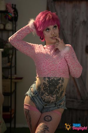 Sarina's Romantic Rendezvous: Trans Redhead Teases Blonde Girlfriend - Photo 20