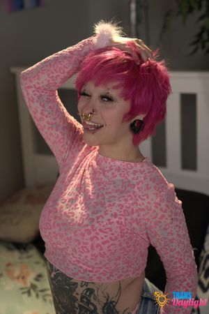 Sarina's Romantic Rendezvous: Trans Redhead Teases Blonde Girlfriend - Photo 35