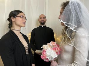 Hot Trans Couple Have Shotgun Wedding - Photo 185