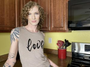 Trans Roommates Cassie Cummings and Kelly Lovely Kitchen Sex - Photo 54