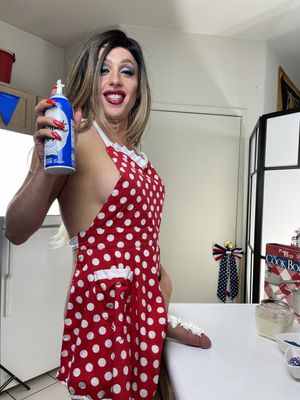 Patriotic Trans Kourtney Steel Wants A Bareback Lesson - Photo 108