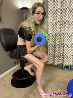 Trans Pixi Lust Gets Anal Creampie At The Gym - Photo 46