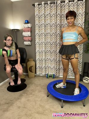Trans Pixi Lust Gets Anal Creampie At The Gym - Photo 85