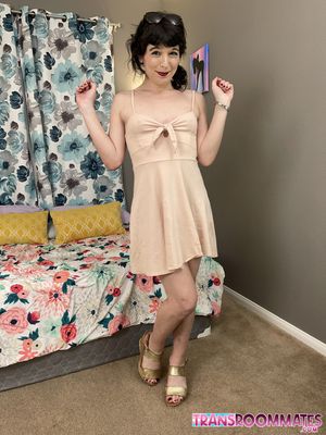 New Trans Roommates Have First Creampie Encounter - Photo 128