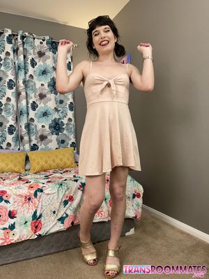 New Trans Roommates Have First Creampie Encounter - Photo 129