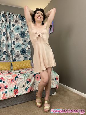 New Trans Roommates Have First Creampie Encounter - Photo 131