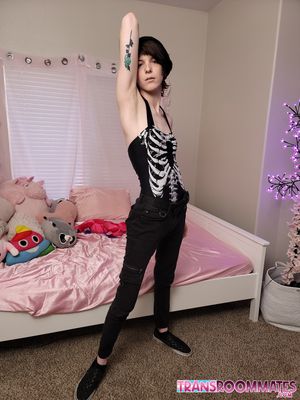 Petite Teen Trans Ava Holt Cums From Bareback - Photo 129