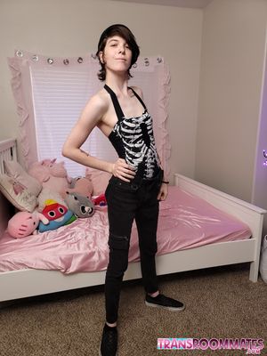 Petite Teen Trans Ava Holt Cums From Bareback - Photo 140