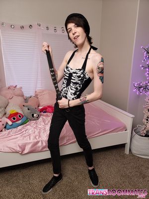 Petite Teen Trans Ava Holt Cums From Bareback - Photo 148