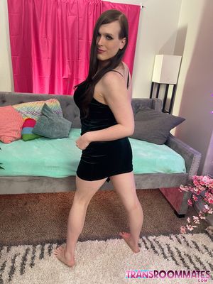 Slender Trans Gets Bareback From Her Crush - Photo 78