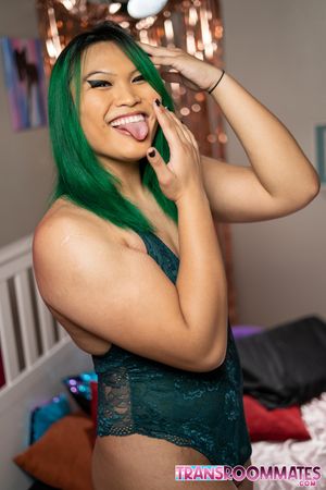 Trans Dom Roxxie Moth Tests Out Her Two New Subs - Photo 136