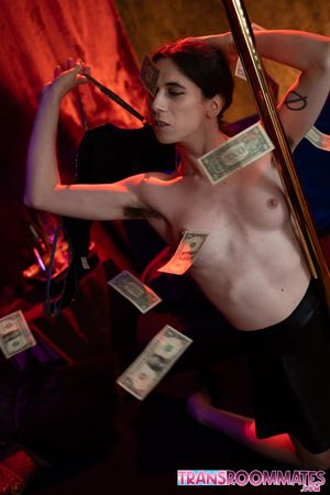Trans Strippers Go Bareback In The Back Room - Photo 338