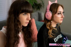 Trans Beauty Distracts Her Roommate From Gaming - Photo 165