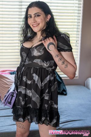 Curvy Trans Bambi Hart Hard Anal Pounding by Horny Roomate - Photo 250