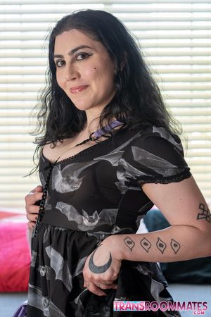 Curvy Trans Bambi Hart Hard Anal Pounding by Horny Roomate - Photo 262
